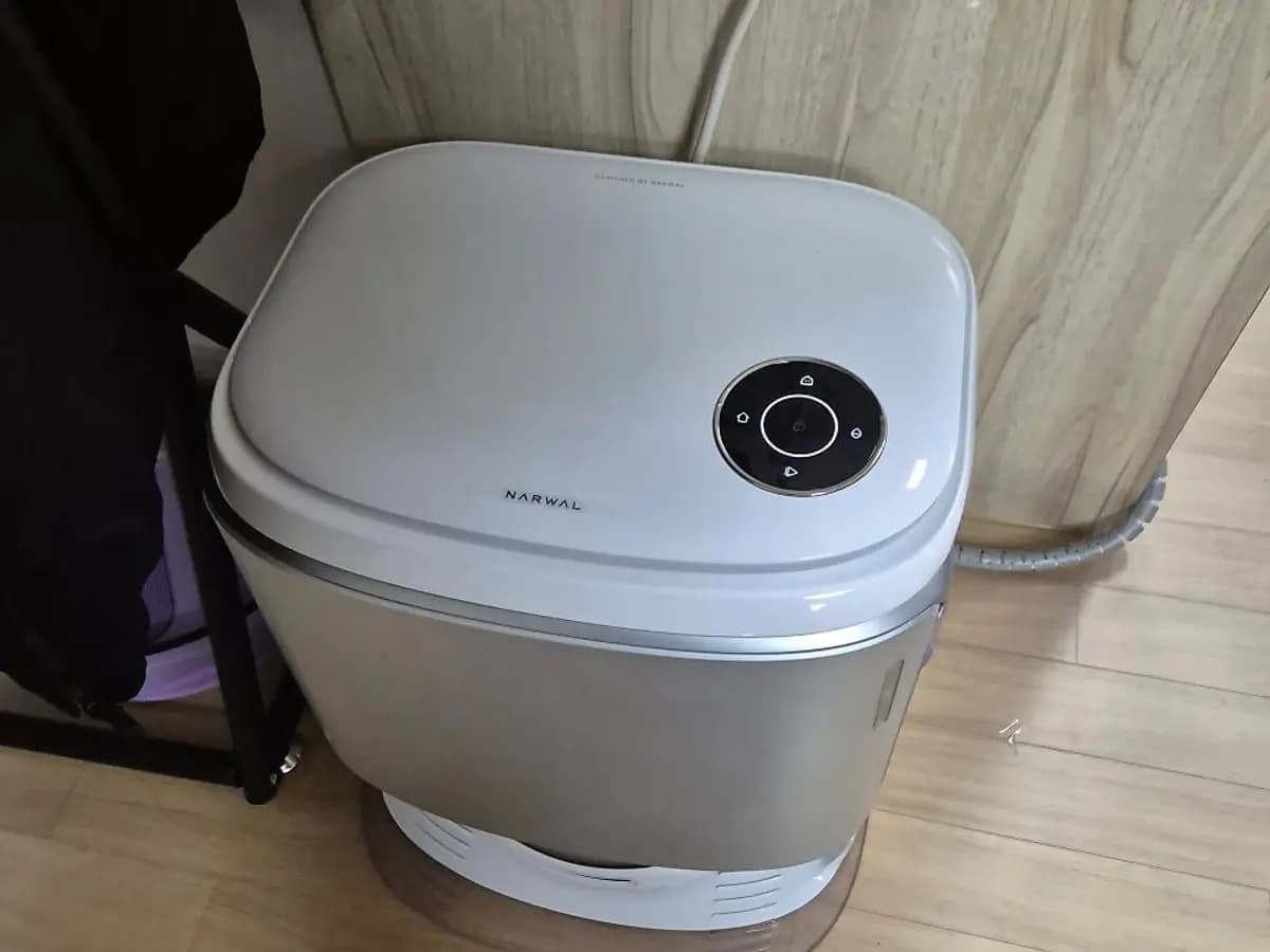 로봇청소기 직배수·맞춤장 시공 현장 — 인천 로봇 청소기 이전설치 업체, 나르왈 로보락