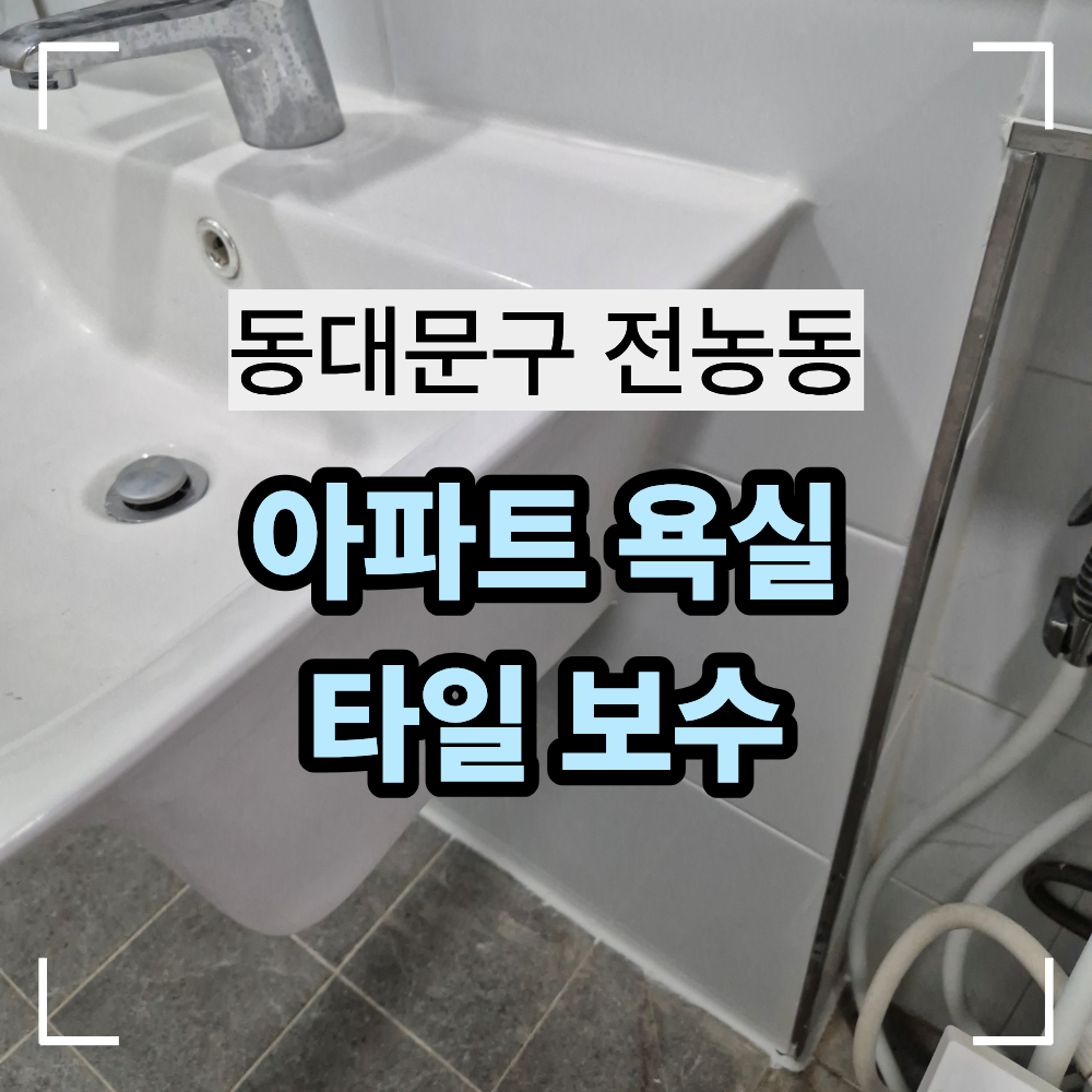 동대문구 전농동 아파트 욕실 타일 보수 이유